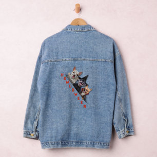 Holloween Chihuhua Kostüm Vampire Mummy Hexe Jeansjacke