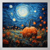 HOLLOWEEN NIGHT ART POSTER (Vorne)