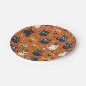 Holloween-Papierplatte Pappteller (Schrägansicht)