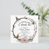 Holloween Pumpkin Little Boo Baby Dusche Einladung (Stehend Vorderseite)