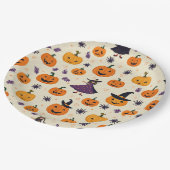 Holloween-Rundpapierplatte Pappteller (Schrägansicht)