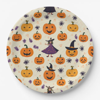 Holloween-Rundpapierplatte Pappteller