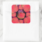 Holloween Vampire Queen Bobbing für Äpfel Quadratischer Aufkleber (Tasche)