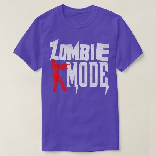 Holloween Zombie Mode Funny Zombie gestört T-Shirt (Design vorne)