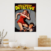 Hollwood Detective Poster (Küche)