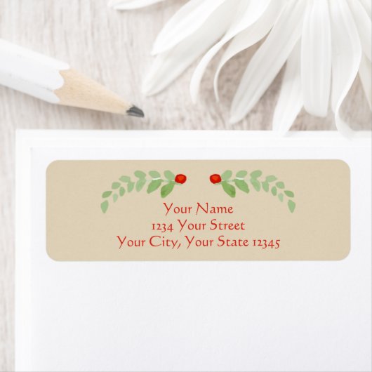 Holly Address Label (Insitu)