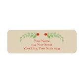 Holly Address Label (Vorne)