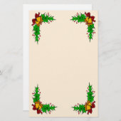 Holly and Bells Stationery Briefpapier (Vorne/Hinten)