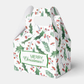 Holly and Berry Christmas Pattern Geschenkschachtel (Vorderseite)