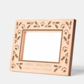 Holly and Dog Paws Holiday Geätzte Rahmen (Links)