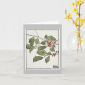 Holly and Ivy Christmas Card Karte (Gelbe Blume)