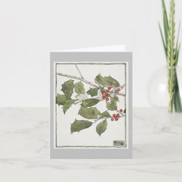 Holly and Ivy Christmas Card Karte