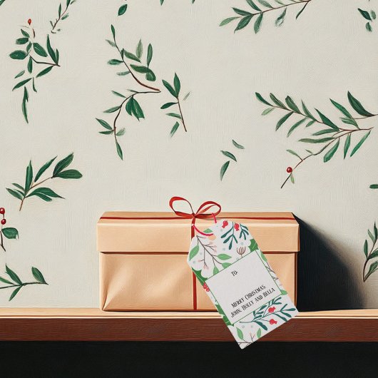 Holly and Joy Foto Geschenkanhänger