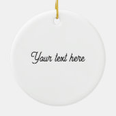 Holly and Mistletoe Kids - Hintertext-Ornament bea Keramik Ornament (Hinten)