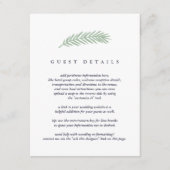 Holly and Pine Guest Information Begleitkarte (Vorderseite)