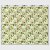 Holly and Robins Holiday Pattern Geschenkpapier (Flach)