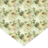 Holly and Robins Holiday Pattern Tischdecke (Schrägansicht)