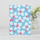 Holly Beere auf blau (Stehend Vorderseite)