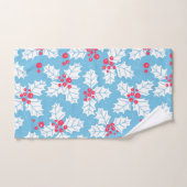 Holly Beere auf blau Badhandtuch Set (Handtuch)