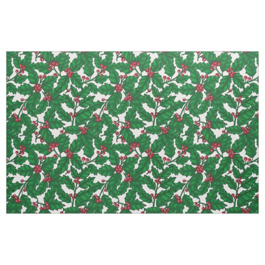 Holly Beere auf Weiß Stoff (Fat Quarter (45,7 x 55,9 cm))