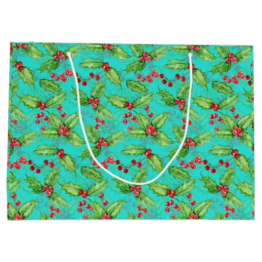 Holly Beere Große Geschenktüte (Rückseite)