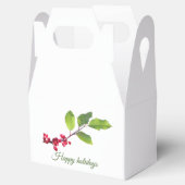 Holly Beerzweig Happy Holidays Geschenkschachtel (Geöffnet)