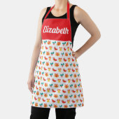 Holly Bell Christmas Strumpf Pattern Individuelle Schürze (InSitu)