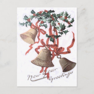 Holly Bell Roter Schleife Postkarte