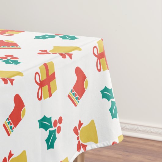 Holly Bell Strumpf Red White Green Tischdecke (Beispiel)