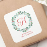 Holly Ber Christmas Quadratischer Aufkleber<br><div class="desc">In diesem Weihnachtsdesign steht der Text "Backspirits bright" in lustiger, festlicher rot-grüner Typografie. Klicken Sie auf die Schaltfläche Anpassen, um mehr Flexibilität beim Hinzufügen/Ändern des Textes und/oder der Grafik zu erhalten! Variationen dieses Designs sowie der Koordinationsprodukte sind in unserem Shop, zazzle.com/store/doodlelulu, erhältlich. Kontaktieren Sie uns, wenn Sie dieses Design für...</div>
