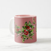 Holly Beries 001 Zweifarbige Tasse (Vorderseite Links)