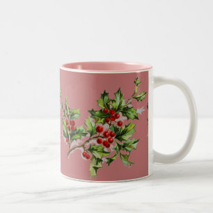Holly Beries 001 Zweifarbige Tasse