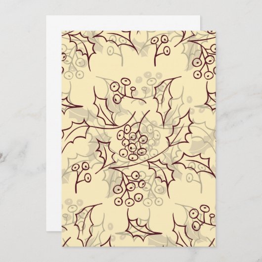 Holly Beries nahtlos (Vorne/Hinten)