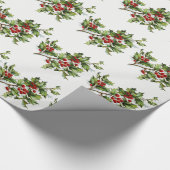 Holly Berries 001 Geschenkpapier (Ecke)