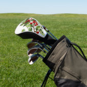 Holly Berries 001 Golf Headcover (In SItu)