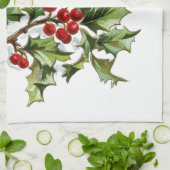 Holly Berries 001 Handtuch (Gefaltet)