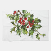 Holly Berries 001 Handtuch (Horizontal)