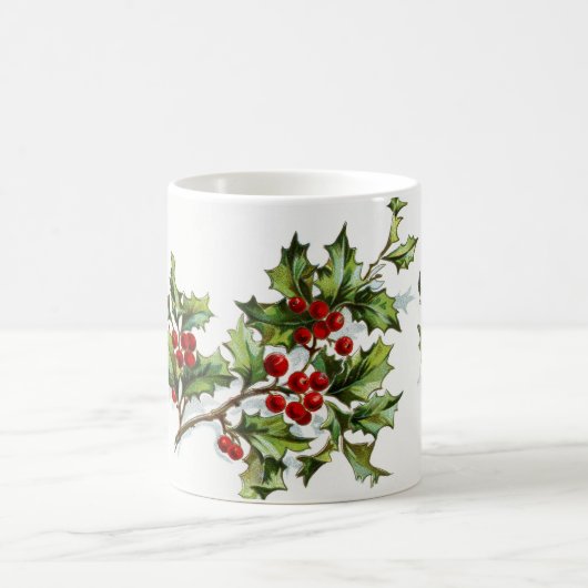 Holly Berries 001 Kaffeetasse (Mittel)