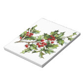 Holly Berries 001 Notizblock (Rotiert)