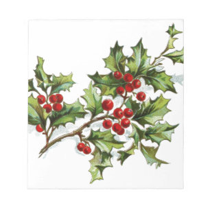 Holly Berries 001 Notizblock