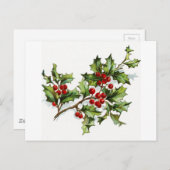 Holly Berries 001 Postkarte (Vorne/Hinten)