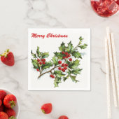 Holly Berries 001 Serviette (Beispiel)