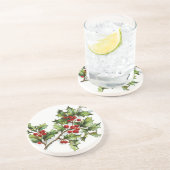 Holly Berries 001 Untersetzer (Seite)