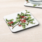 Holly Berries 001 Untersetzer (Linke Seite)