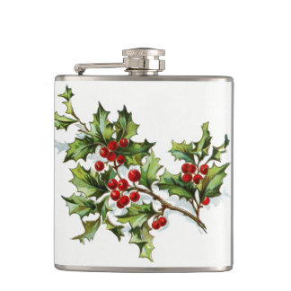 Holly Berries 002 Flachmann