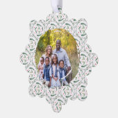 Holly Berries and branches Paper Ornament Card (Linke Ecke)