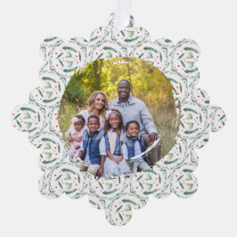 Holly Berries and branches Paper Ornament Card Karte