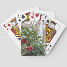 Holly Berries and Fence - Martha's Vineyard