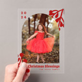 Holly Berries Arch Foto Acryleinladungen (Insitu (Handheld))