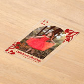 Holly Berries Arch Foto Acryleinladungen (Ablage )